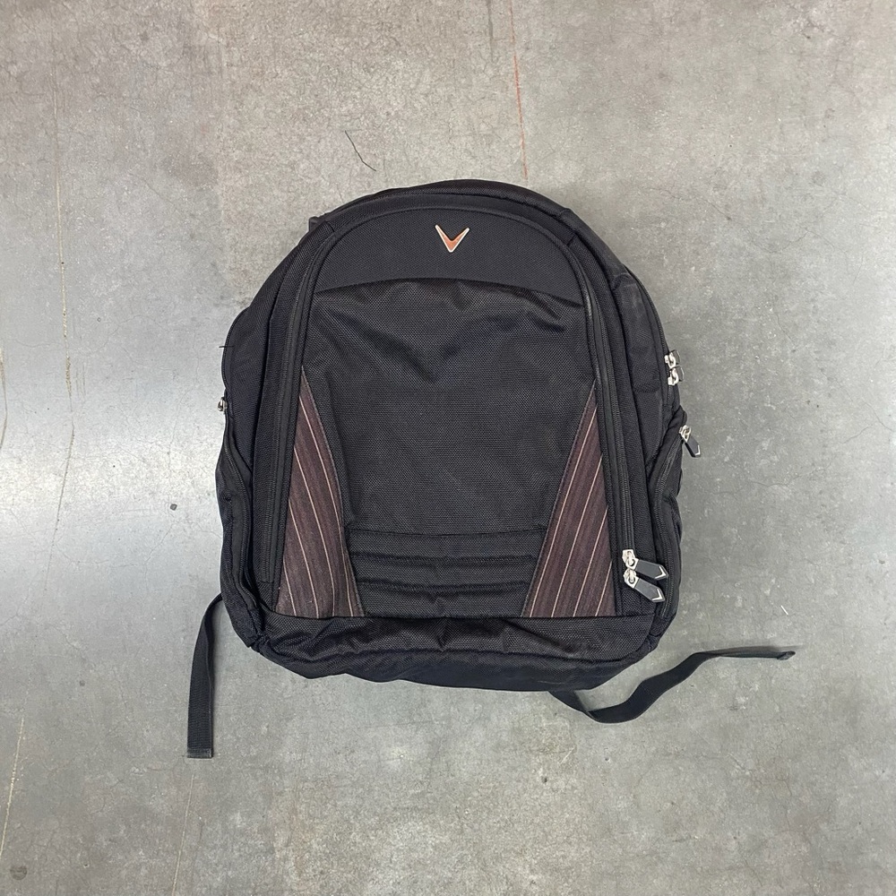 Callaway Golf Backpack Black Multi Pocket Laptop Travel Bag